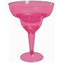 Pink Plastic 8oz Margarita Glasses 20ct