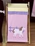 Baby and Kids Clothes Laundry Hamper for Pretty Pony Horse Bedding