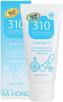 Rahong 310 Vivid UV Double Sun Screen Waterproof Soft cover and Tone up 40ml / 1.35 fl.oz