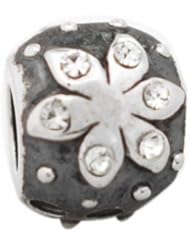 De Buman Sterling Silver Apple Charm Bead-fits Pandora, Troll & Chamilia European Charm Bracelets