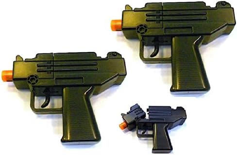 Toy Cap Gun: Set of 2 Mini Semi Auto Style Super Cap Pistols (Shoot 8 Shot Ring Caps)