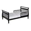 Sleigh Toddler Bed In Ebony Finish By Da Vinci Baby Furniture