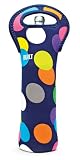 Indoor Fountains item: Built 1B-SDT Insulated Neoprene 1-Bottle Wine Tote, Scatter Dot