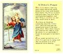St. Christopher - Driver's Prayer Holy Card (800-125)