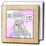 Londons Times Funny Music Cartoons - Bob Dylan s Harmonica - Tile Napkin Holders