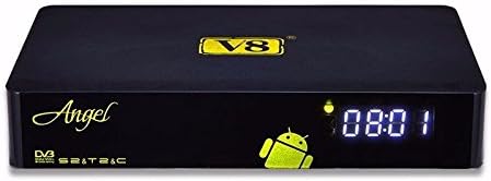 Apltch® New V8 Angel All in one Android TV Box+DVB-S2+DVB-T2+DVB-C Full HD 1080P XBMC KODI Add-ons Pre-installed,1GB 8GB OTT IPTV Live media player,Amlogic S805 Android 4.4 TV BOX Receiver
