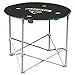 NFL Logo Brands Jacksonville Jaguars Collapsible Round Table with 4 Cup Holders and Carry Bag, Team Color
