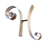 Hortense B. Hewitt Wedding Accessories Metal Scroll Cake Top, Letter H, 5-Inch Tall