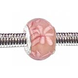 Pandora Style Charm Bead (Z50) Murano Lampwork Glass (14mm x 10mm) (fits Troll too)