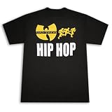 Wu-Tang Runs Hip Hop Black Graphic Tee Shirt