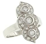 Ladies Fashion Pave and Bezel Set Diamond Ring Diamond .50cttw H/I I1