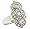 Ladies Fashion Pave and Bezel Set Diamond Ring Diamond .50cttw H/I I1 - Size 4.0