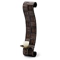 Wandkerzenhalter "Snake", 2er-Set, Metall, braun