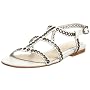 L.A.M.B. Women's Greyson Grommet Flat Sandal
