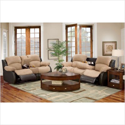 Kendall Microfiber Sofa and Loveseat Set