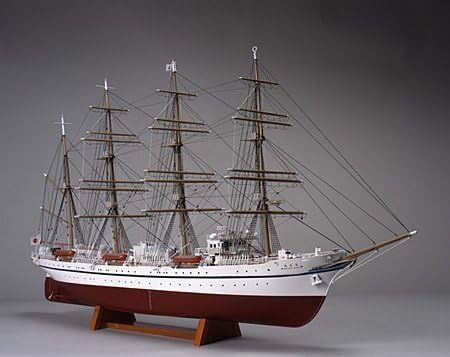 Nippon Maru 1/160 Wooden Sailing Boat (No Sail) by Woody Joe