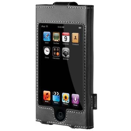 Belkin Leather Sleeve Case for iPod touch 1G (Black)