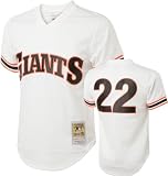 Will Clark #22 1989 San Francisco Giants White Mitchell & Ness Mesh BP Jersey