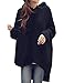 DDOL Women's Hooded Oversized Knitted Long Sweater Pullover