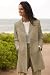 Microfiber Trench Coat, Sesame, Medium