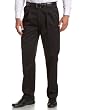 Savane Men's Pleated No-Iron Twill Pant