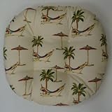 Set of 2 Outdoor Patio 15 inch Round Cushions in the Bonaire Design