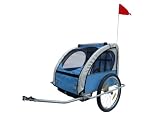 Convertible jogger / remorque à vélo 2 en 1, pour enfants - Bleu & Gris