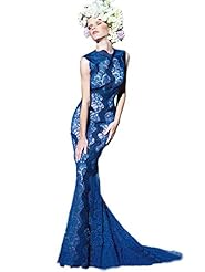 Chiffon/Taffeta/Tulle Mermaid Beaded Crystal Applique Sequined Crystals Lace Prom Dress 