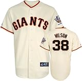 Brian Wilson Jersey: San Francisco Giants #38 Home Replica Jersey with 2010 World Series Champs Patch