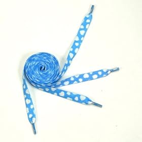 (Blue) Hearts Fashion Shoelace 115~120cm 4 Colors to choose from (7092-4)