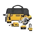 DEWALT DCX5200 28-Volt Lithium Ion Cordless Hammerdrill/Circular Saw Combo Kit with NANO Technology