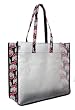OSU Buckeyes Tote Bag Ohio State with Clear Sides and Cotton Fabric - SEE Through Thru Bag for School Events or Beach GIFT IDEA for MEN Women Ladies MOM Mother or Dad Teachers and Travelers