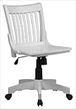 Deluxe Armless Wood Bankers Chair with Wood Seat By Office Star