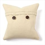 Provence Double Button Jute Pillow in Natural [Set of 2]