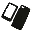 Sharp Sidekick LX 2009 T-Mobile Rubberized Snap On Protector Hard Case Leather Paint Rubber Feel Cover Black