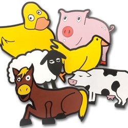 Poly Farm Animal Spots Set of 6 (SET)