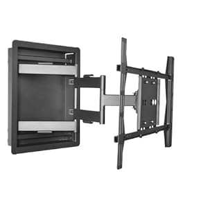 New Universal Premium Wall Mount Bracket For Model: TC-P55GT30 ~ Panasonic - VIERA / 55" Class/ Plasma / 1080p / 600Hz / 3D / HDTV ~ IW-B060 Flush In Wall (.9"-29" Extension) Articulating 40" to 64" LED/LCD/Plasma; FLUSH MOUNTING And Articulation (Swivel Pan Tilt) At The Same Time.