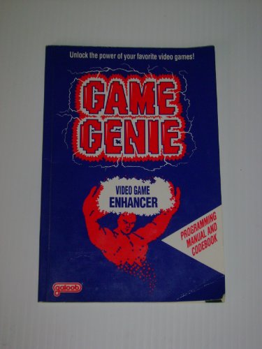game genie  video game enhancer manual programming manual and codebook