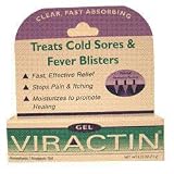 Viractin Anaesthetic / Analgesic Gel for Cold Sores & Fever Blisters - 0.25 Oz