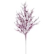 Pack of 6 Decorative Cerise Pink Sparkle Berry Twig Crafting Sprays 29"