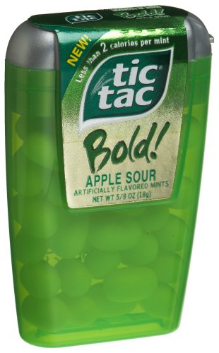 Tic Tac Bold! Mints, Apple Sour, 0.625-Ounce Dispensers (Pack of 48) by Tic Tac