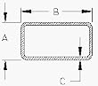 Hot Rolled Steel - Rectangular Tubing - Alloy - A36 - 1 1/2