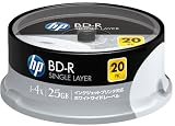 HP データ用ブルーレイディスク BD-R 25GB 1-4倍速 ホワイトワイドプリンタブル 20枚スピンドル BDR25HPWBX20SA