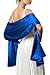 Justmydress Satin Wrap Shawl for Evening Wedding Party Formal 68 Inch Long with 5 Colors