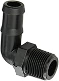Banjo HB075-90 Polypropylene Hose Fitting, 90 Degree Elbow, 3/4" NPT Male x 3/4" Barbed