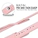 top4cus Apple Watch Band 38mm Soft Silicone Replacement Sport Strap iWatch Band for Apple Watch 38mm Model - Small/Medium - Vintage Rose