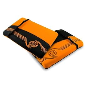 E volve reversible neoprene sleeve case cover for netbook / laptop / notebook Liquid design in size: 10 inch / 10 10 / colour: Orange / Compatible with (Samsung N110 / N120 / N310 / NC10) E-volve reversible neoprene sleeve case cover for netbook / laptop / notebook - Liquid design - in size: - 10 inch / 10