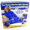 SnuggleWrap - Fleece Blanket With Sleeves [Blue]