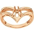 14K Rose Gold Mother's Ring - 2 Gemstone -- YOU CHOOSE THE COLORS!