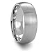 8mm Dome Brushed Men's Tungsten Metal Ring Comfort Fit Engagement Band Size 6-13
